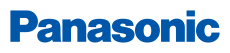 Blauer Schriftzug in fett Panasonic