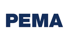 Dunkelblauer Schriftzug PEMA