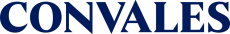 Dunkelblauer Schriftzug CONVALES.