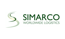 grünes Logo Simarco mit Schriftzug Worldwide Logistics